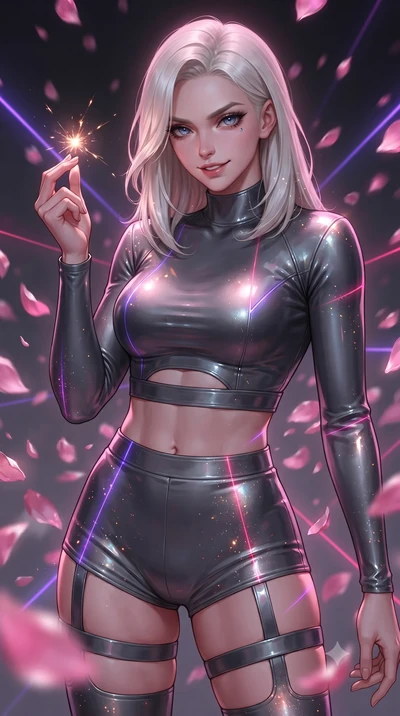 score_9, masterpiece, best quality, ultra-detailed, high-budget anime keyframe, editorial fashion photography, tasteful artistic composition, realistic cosplay photography, Caucasian woman, strictly human ears. close-up cowboy shot from the waist and