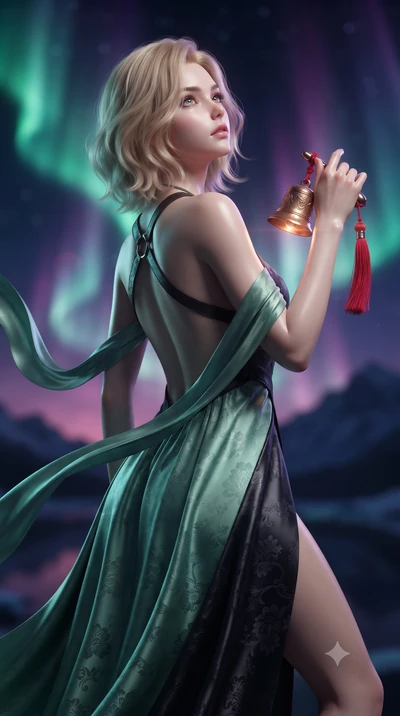 score_9, masterpiece, best quality, ultra-detailed, high-budget anime keyframe, editorial fashion photography, tasteful artistic composition, Caucasian woman. close-up cowboy shot from the waist and thighs up, the character dominates the composition,