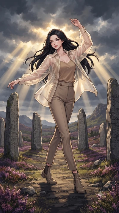 score_9, masterpiece, best quality, ultra-detailed, high-budget anime keyframe, editorial fashion photography, tasteful artistic composition, gorgeous anime illustration, with clean line-art, distinct ink outlines, and high-contrast stereoscopic dept