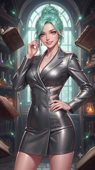 score_9, masterpiece, best quality, ultra-detailed, high-budget anime keyframe, editorial fashion photography, tasteful artistic composition, Japanese woman. close-up cowboy shot from the waist and thighs up, the character dominates the composition, 