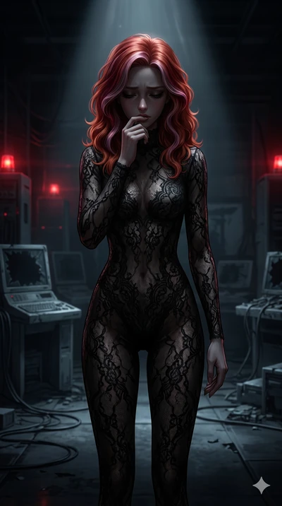 score_9, masterpiece, best quality, ultra-detailed, high-budget anime keyframe, editorial fashion photography, tasteful artistic composition, Caucasian woman, strictly human ears. cowboy shot from the thighs up, character and outfit filling the frame
