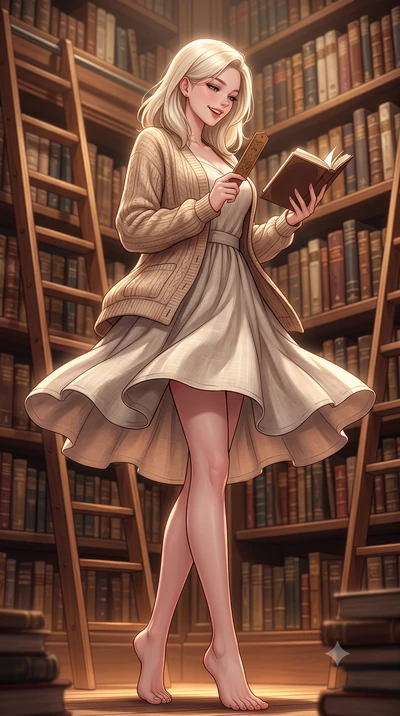score_9, masterpiece, best quality, ultra-detailed, high-budget anime keyframe, editorial fashion photography, tasteful artistic composition, Caucasian woman. low angle full-body shot from head to toe showing her feet, filling the entire 9:16 vertica