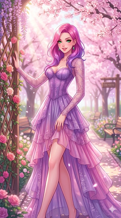 score_9, masterpiece, best quality, ultra-detailed, high-budget anime keyframe, vibrant anime aesthetic, Caucasian woman, strictly human ears. cowboy shot from the thighs up, character and outfit filling the frame for maximum presence. She is posing 
