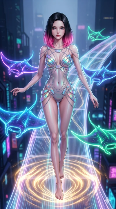 score_9, masterpiece, best quality, ultra-detailed, high-budget anime keyframe, editorial fashion photography, tasteful artistic composition, Korean woman. upper body close-up from the thighs up, character filling the screen for maximum presence. bal