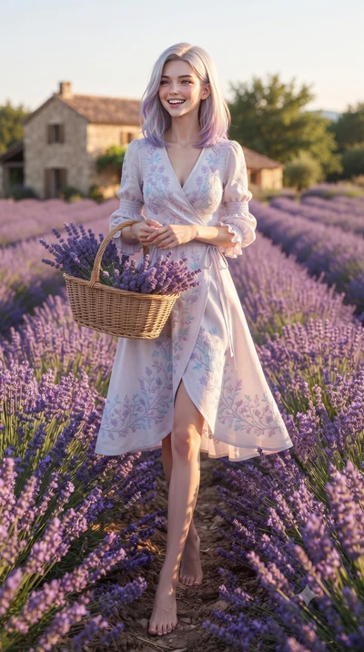 score_9, masterpiece, best quality, ultra-detailed, high-budget anime keyframe, editorial fashion photography, tasteful artistic composition, Caucasian woman. low angle full-body shot from head to toe showing her feet, filling the entire 9:16 vertica