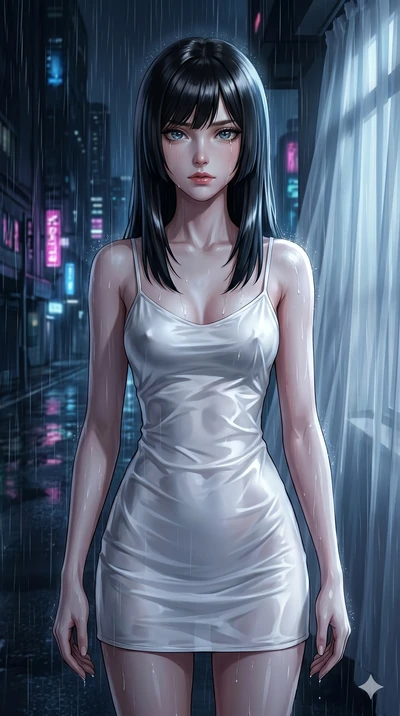 score_9, masterpiece, best quality, ultra-detailed, high-budget anime keyframe, editorial fashion photography, tasteful artistic composition, Caucasian woman, strictly human ears. cowboy shot from the thighs up, character and outfit filling the frame