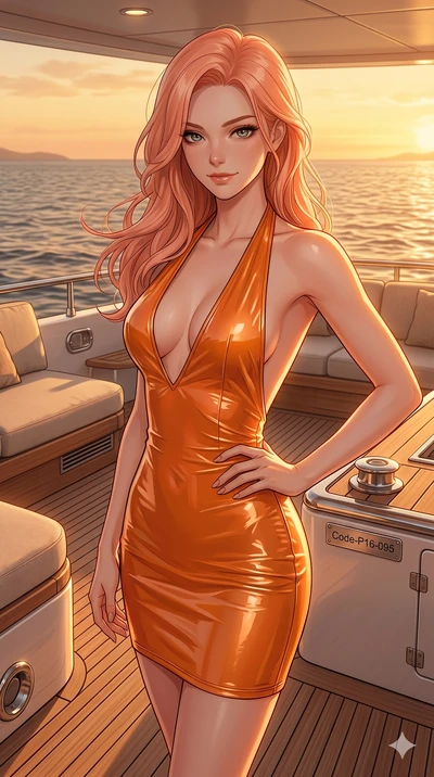 score_9, masterpiece, best quality, ultra-detailed, high-budget anime keyframe, editorial fashion photography, tasteful artistic composition, Japanese woman. cowboy shot from the thighs up, character and outfit filling the frame for maximum editorial