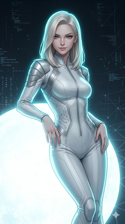 score_9, masterpiece, best quality, ultra-detailed, high-budget anime keyframe, editorial fashion photography, tasteful artistic composition, Caucasian woman, strictly human ears. Upper body close-up from the thighs up, character filling the screen f