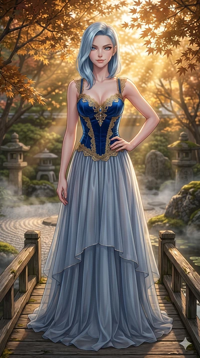 score_9, masterpiece, best quality, ultra-detailed, high-budget anime keyframe, editorial fashion photography, tasteful artistic composition, Korean woman. cowboy shot from the thighs up, character and outfit filling the frame for maximum editorial p