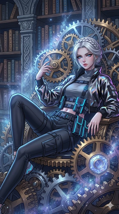score_9, masterpiece, best quality, ultra-detailed, high-budget anime movie keyframe, cinematic anime lighting, intricate line art, Japanese woman. Upper body filling screen focusing on her alluring features and slim-fit silhouette. resting on a thro