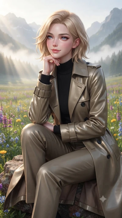 score_9, masterpiece, best quality, ultra-detailed, high-budget anime keyframe, editorial fashion photography, tasteful artistic composition, Caucasian woman woman. close-up cowboy shot from the waist and thighs up, the character dominates the compos