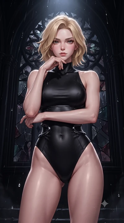score_9, masterpiece, best quality, ultra-detailed, high-budget anime keyframe, editorial fashion photography, tasteful artistic composition, Caucasian woman. close-up cowboy shot from the waist and thighs up, the character dominates the composition,