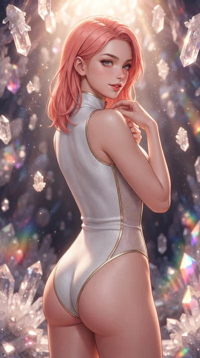 score_9, masterpiece, best quality, ultra-detailed, high-budget anime keyframe, editorial fashion photography, tasteful artistic composition, Japanese woman. close-up cowboy shot from the waist and thighs up, the character dominates the composition, 