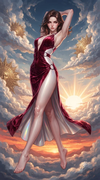 score_9, masterpiece, best quality, ultra-detailed, high-budget anime keyframe, editorial fashion photography, tasteful artistic composition, Korean woman. low angle full-body shot from head to toe showing her feet, filling the entire 9:16 vertical f