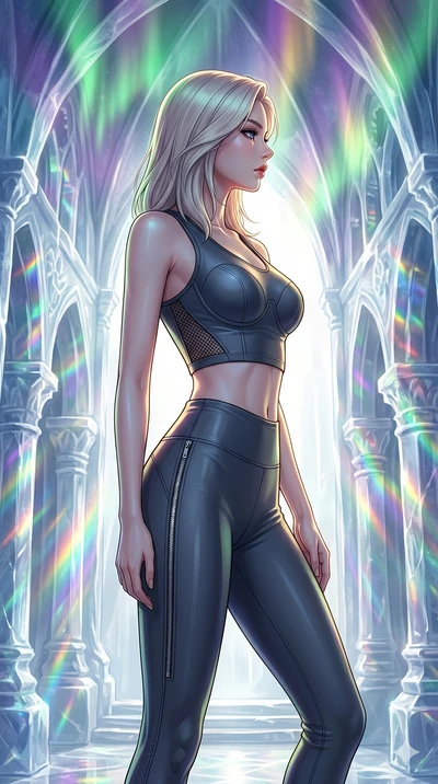 score_9, masterpiece, best quality, ultra-detailed, high-budget anime keyframe, editorial fashion photography, tasteful artistic composition, Korean woman. cowboy shot from the thighs up, character and outfit filling the frame for maximum editorial p