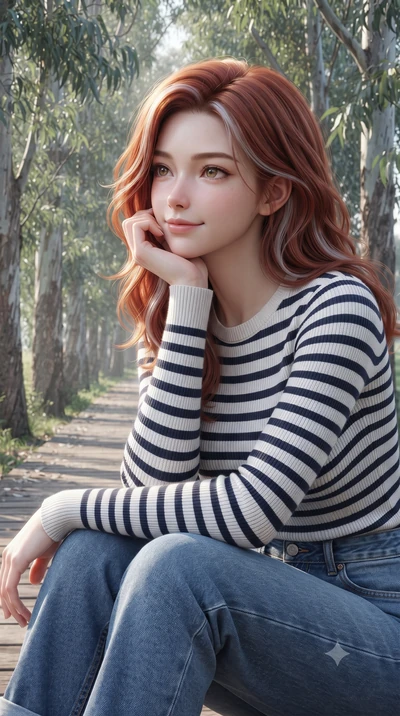score_9, masterpiece, best quality, ultra-detailed, high-budget anime keyframe, editorial fashion photography, tasteful artistic composition, Caucasian woman woman. close-up cowboy shot from the waist and thighs up, the character dominates the compos
