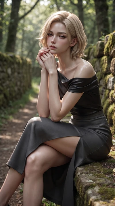 score_9, masterpiece, best quality, ultra-detailed, high-budget anime keyframe, editorial fashion photography, tasteful artistic composition, Caucasian woman woman. close-up cowboy shot from the waist and thighs up, the character dominates the compos