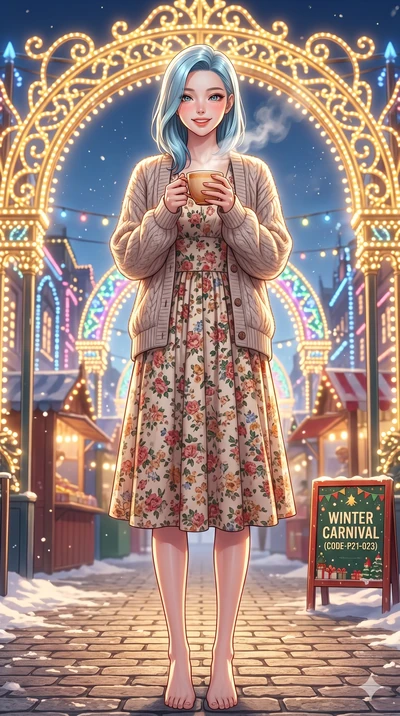 score_9, masterpiece, best quality, ultra-detailed, high-budget anime keyframe, vibrant anime aesthetic, Korean woman. low angle full-body shot from head to toe showing her feet, filling the entire 9:16 vertical frame with her statuesque presence, st