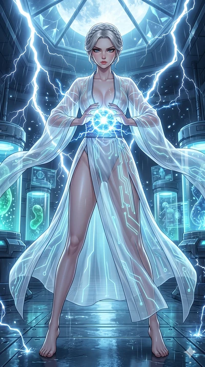 score_9, masterpiece, best quality, ultra-detailed, High-budget Anime Keyframe, vibrant colors, fluid line-art, expressive lighting, cinematic composition, Ufotable-style visual effects, top-tier animation quality, Japanese woman with delicate and el
