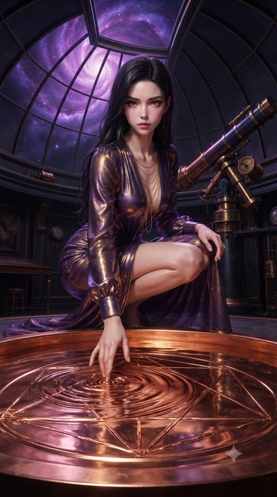 score_9, masterpiece, best quality, ultra-detailed, High-budget Anime Keyframe, editorial fashion photography, tasteful artistic composition, realistic cosplay photography, East Asian woman. Dynamic full-body shot stretching the vertical silhouette t