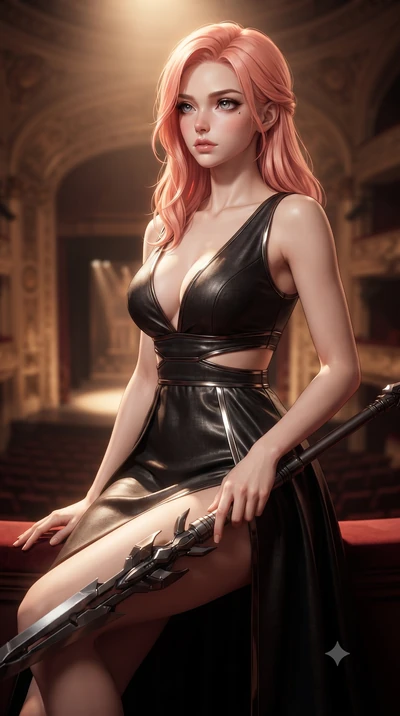 score_9, masterpiece, best quality, ultra-detailed, high-budget anime keyframe, editorial fashion photography, tasteful artistic composition, Japanese woman. close-up cowboy shot from the waist and thighs up, the character dominates the composition, 