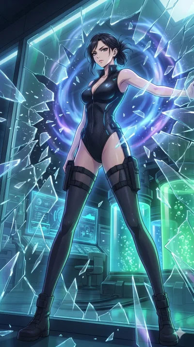 score_9, masterpiece, best quality, ultra-detailed, High-budget Anime Keyframe, vibrant colors, fluid line-art, expressive lighting, cinematic composition, Ufotable-style visual effects, top-tier animation quality, Japanese woman with delicate and el