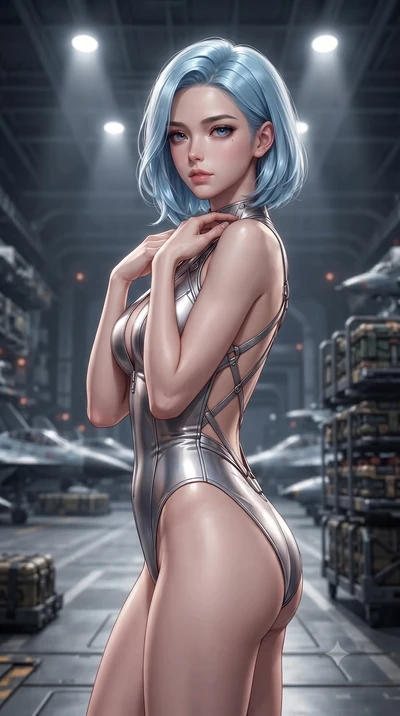 score_9, masterpiece, best quality, ultra-detailed, high-budget anime keyframe, editorial fashion photography, tasteful artistic composition, Korean woman. close-up cowboy shot from the waist and thighs up, the character dominates the composition, fi