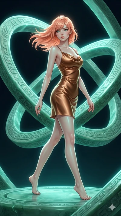 score_9, masterpiece, best quality, ultra-detailed, high-budget anime keyframe, editorial fashion photography, tasteful artistic composition, Japanese woman. low angle full-body shot from head to toe showing her feet, filling the entire 9:16 vertical