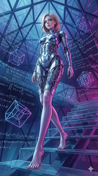score_9, masterpiece, best quality, ultra-detailed, high-budget anime keyframe, editorial fashion photography, tasteful artistic composition, Korean woman. low angle full-body shot from head to toe showing her feet, filling the entire 9:16 vertical f