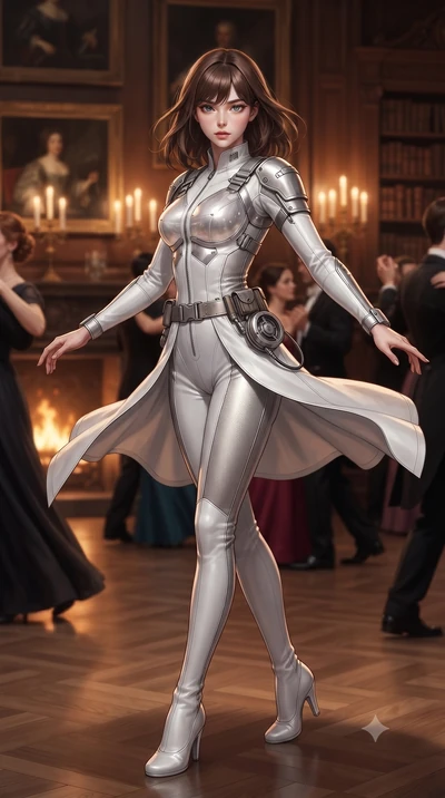 score_9, masterpiece, best quality, ultra-detailed, high-budget anime keyframe, editorial fashion photography, tasteful artistic composition, Korean woman. low angle full-body shot from head to toe showing her feet, filling the entire 9:16 vertical f