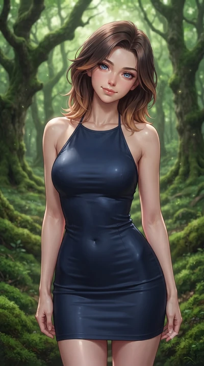 score_9, masterpiece, best quality, ultra-detailed, high-budget anime keyframe, editorial fashion photography, tasteful artistic composition, Korean woman woman. close-up cowboy shot from the waist and thighs up, the character dominates the compositi