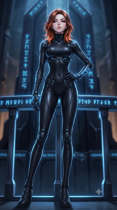 score_9, masterpiece, best quality, ultra-detailed, high-budget anime keyframe, editorial fashion photography, tasteful artistic composition, Korean woman. low angle full-body shot from head to toe showing her feet, filling the entire 9:16 vertical f