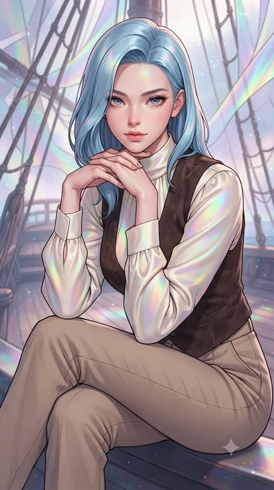 score_9, masterpiece, best quality, ultra-detailed, high-budget anime keyframe, gorgeous anime illustration, with clean line-art, distinct ink outlines, and high-contrast stereoscopic depth, Korean woman. close-up cowboy shot from the waist and thigh