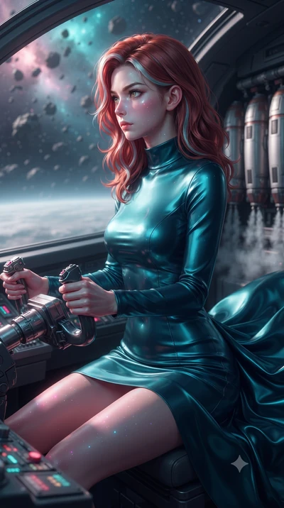 score_9, masterpiece, best quality, ultra-detailed, high-budget anime keyframe, editorial fashion photography, tasteful artistic composition, realistic cosplay photography, Caucasian woman, strictly human ears. close-up cowboy shot from the waist and