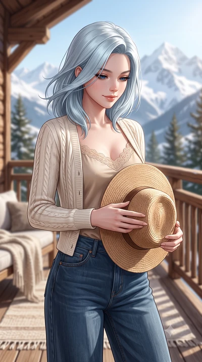 score_9, masterpiece, best quality, ultra-detailed, high-budget anime keyframe, editorial fashion photography, tasteful artistic composition, Korean woman woman. close-up cowboy shot from the waist and thighs up, the character dominates the compositi