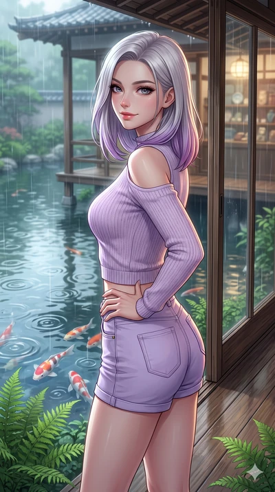 score_9, masterpiece, best quality, ultra-detailed, high-budget anime keyframe, vibrant anime aesthetic, Caucasian woman, strictly human ears. close-up cowboy shot from the waist and thighs up, the character dominates the composition, filling the fra