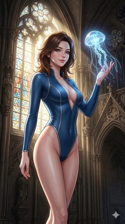 score_9, masterpiece, best quality, ultra-detailed, high-budget anime keyframe, editorial fashion photography, tasteful artistic composition, Korean woman. cowboy shot from the thighs up, character and outfit filling the frame for maximum editorial p