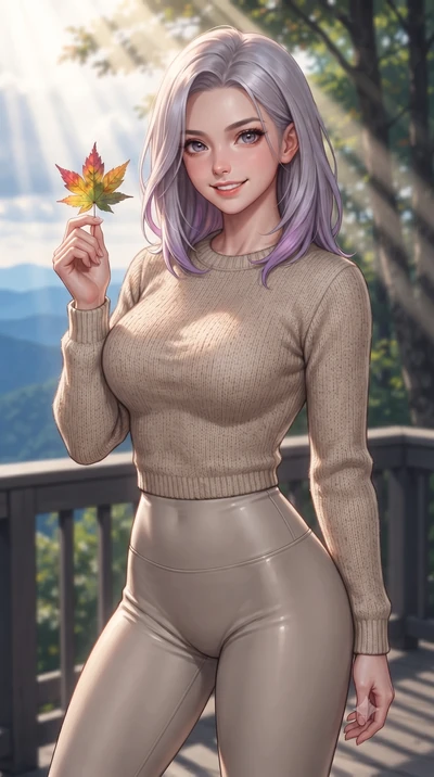 score_9, masterpiece, best quality, ultra-detailed, high-budget anime keyframe, editorial fashion photography, tasteful artistic composition, Caucasian woman. close-up cowboy shot from the waist and thighs up, the character dominates the composition,