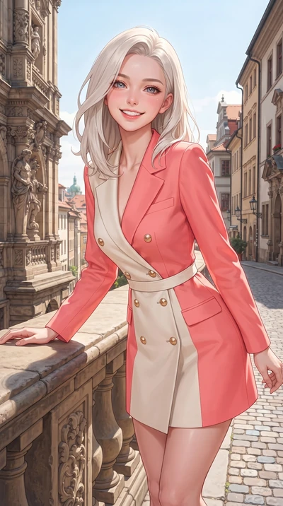 score_9, masterpiece, best quality, ultra-detailed, high-budget anime keyframe, editorial fashion photography, tasteful artistic composition, Caucasian woman. close-up cowboy shot from the waist and thighs up, the character dominates the composition,