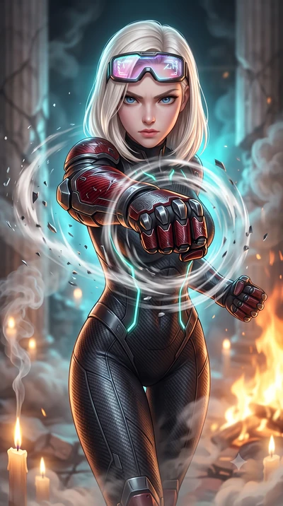 score_9, masterpiece, best quality, ultra-detailed, high-budget anime keyframe, semi-realistic 3D game render, editorial fashion photography, tasteful artistic composition, Caucasian woman. close-up cowboy shot from the waist and thighs up, the chara
