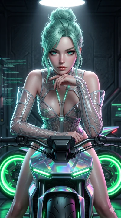 score_9, masterpiece, best quality, ultra-detailed, high-budget anime keyframe, editorial fashion photography, tasteful artistic composition, Japanese woman. Upper body close-up from the thighs up, character filling the screen for maximum presence. S