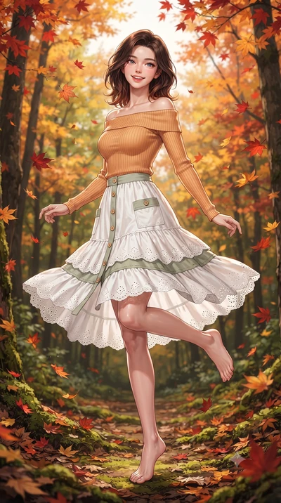 score_9, masterpiece, best quality, ultra-detailed, high-budget anime keyframe, editorial fashion photography, tasteful artistic composition, Korean woman. low angle full-body shot from head to toe showing her feet, filling the entire 9:16 vertical f