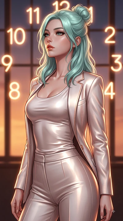 score_9, masterpiece, best quality, ultra-detailed, high-budget anime keyframe, editorial fashion photography, tasteful artistic composition, Japanese woman. close-up cowboy shot from the waist and thighs up, the character dominates the composition, 
