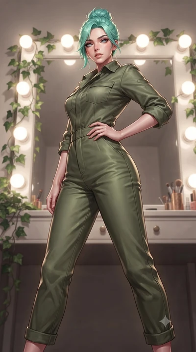 score_9, masterpiece, best quality, ultra-detailed, high-budget anime keyframe, editorial fashion photography, tasteful artistic composition, Japanese woman. low angle full-body shot from head to toe showing her feet, filling the entire 9:16 vertical