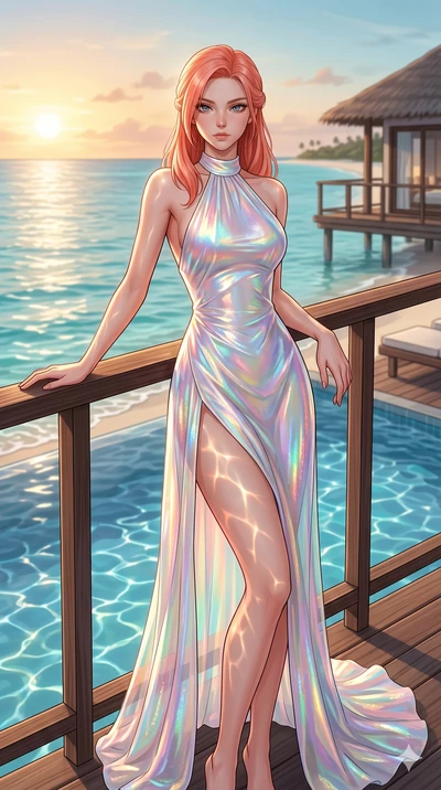 score_9, masterpiece, best quality, ultra-detailed, high-budget anime keyframe, editorial fashion photography, tasteful artistic composition, Japanese woman. cowboy shot from the thighs up, character and outfit filling the frame for maximum editorial