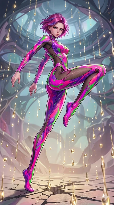 score_9, masterpiece, best quality, ultra-detailed, high-budget anime keyframe, Caucasian woman, strictly human ears. low angle full-body shot filling the entire 9:16 frame with her statuesque presence, stretching the vertical silhouette. dodging eth