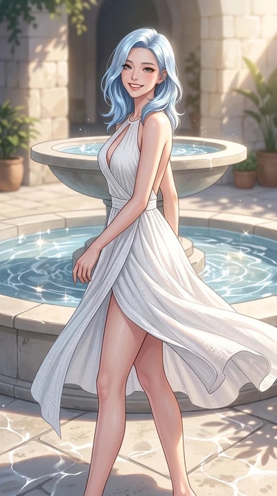 score_9, masterpiece, best quality, ultra-detailed, high-budget anime keyframe, editorial fashion photography, tasteful artistic composition, Korean woman. cowboy shot from the thighs up, character and outfit filling the frame for maximum editorial p