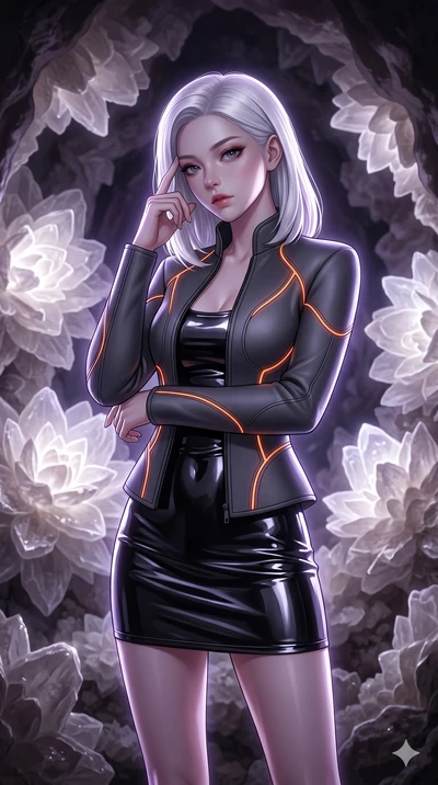 score_9, masterpiece, best quality, ultra-detailed, high-budget anime keyframe, editorial fashion photography, tasteful artistic composition, Korean woman. cowboy shot from the thighs up, character and outfit filling the frame for maximum editorial p