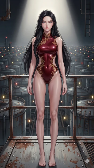 score_9, masterpiece, best quality, ultra-detailed, high-budget anime keyframe, editorial fashion photography, tasteful artistic composition, Korean woman. cowboy shot from the thighs up, character and outfit filling the frame for maximum editorial p