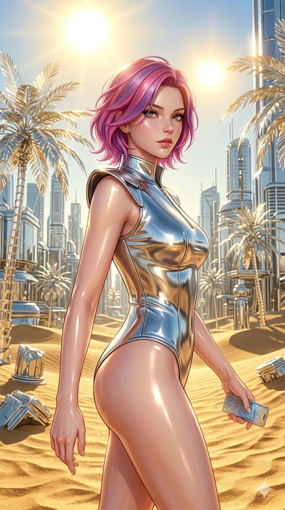 score_9, masterpiece, best quality, ultra-detailed, high-budget anime keyframe, semi-realistic 3D game render, Caucasian woman, strictly human ears. Upper body close-up from the thighs up, character filling the screen for maximum presence. She is wal